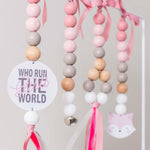 Ruby Melon Baby Sensory Developmental Dingle Dangle Mobile Toy Set with Forest Theme with White, Beige, and Dusty Pink colours