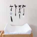 Ruby Melon Baby Sensory Developmental Dingle Dangle Mobile Toy Set with Rabbit Theme in Grey, White and Blacks