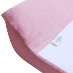 Ruby Melon Baby Change Mat Cover in plain pink