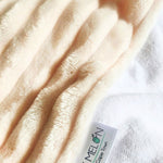 Ruby Melon Cover for Baby Change Mat with soft cream minky corduroy fabric