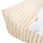 Ruby Melon Cover for Baby Change Mat with soft minky cream corduroy fabric