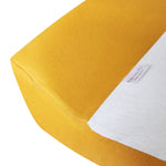 Ruby Melon Baby Change Mat Cover in yellow mustard