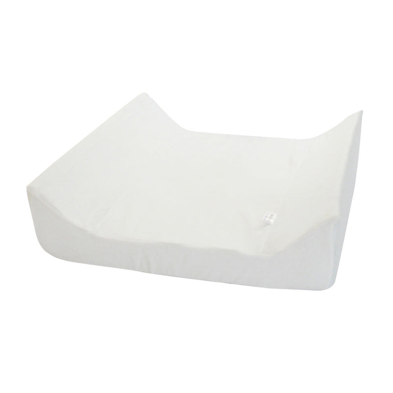 Ruby Melon Baby Change Mat Cover in plain white cotton towelling fabric
