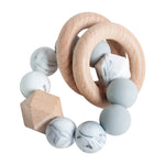 Ruby Melon Silicone Teether Rattle