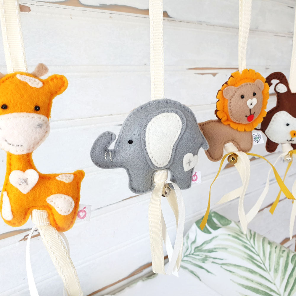 Sensory Baby Toys – Heartfelt Dingle Dangle Mobile Set | Ruby Melon